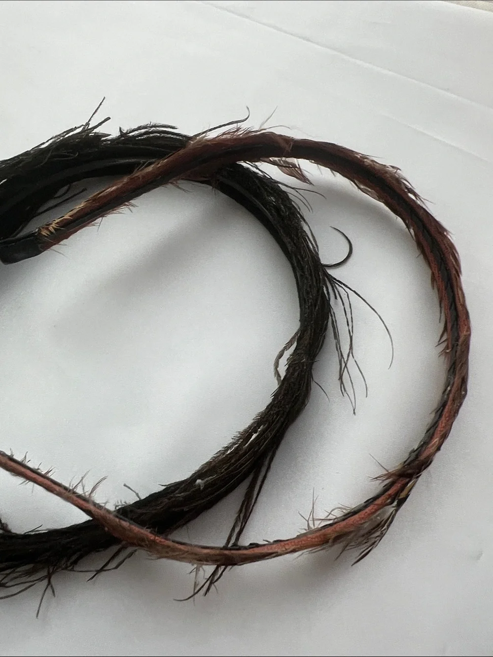 Feather Embellished Headband in Brown and Black Women’s Hair Accessory set of 2